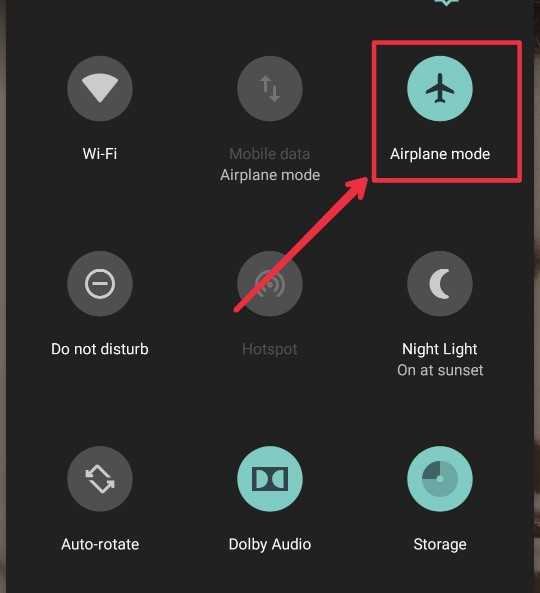 airplane mode